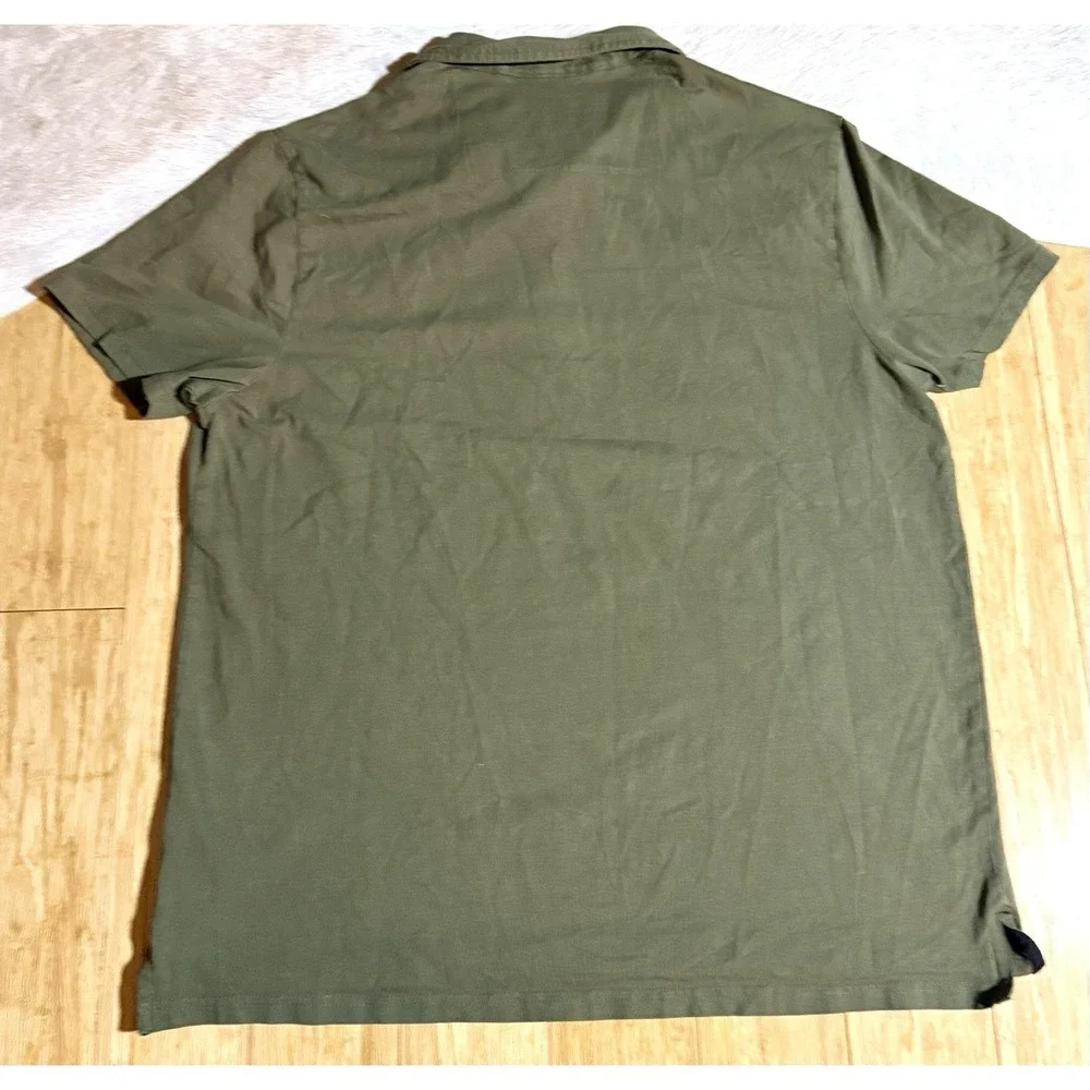 True Religion Polo Shirt Army Green Men's Size XL With Left Embroidered Logo $79